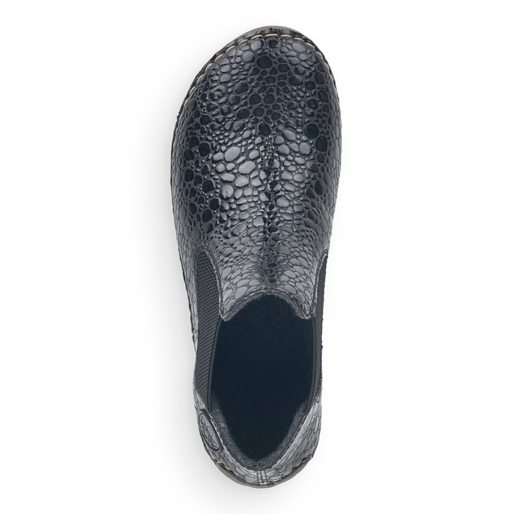 detail Dámská kotníková obuv RIEKER 52584-45 černá W0