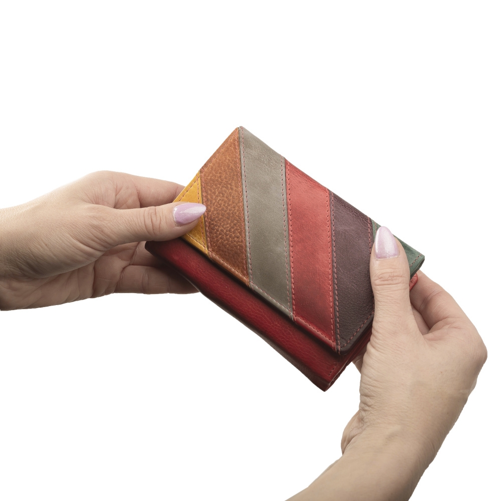 detail Dámská peněženka RIEKER W111 červená/multi W2