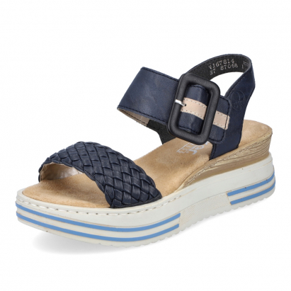 Dámské sandály RIEKER V1678-14 modrá S3