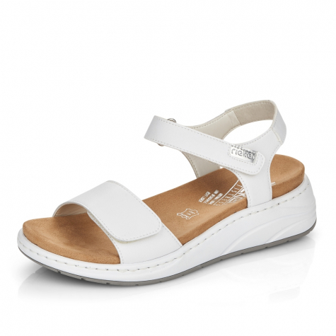 Dámské sandály RIEKER 64303-80 bílá S3