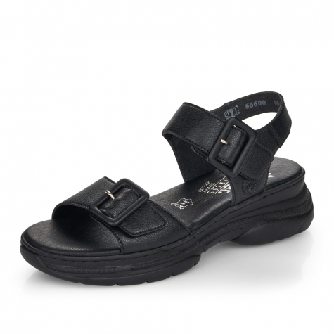 Dámské sandály RIEKER 66680-00 černá S4
