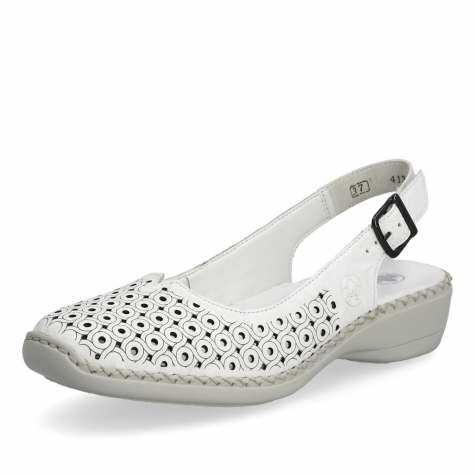 Dámské sandály RIEKER 41350-80 bílá S4