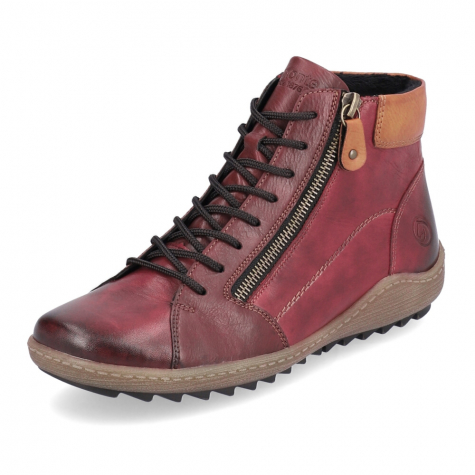 Dámská kotníková obuv REMONTE R1459-35 červená W3