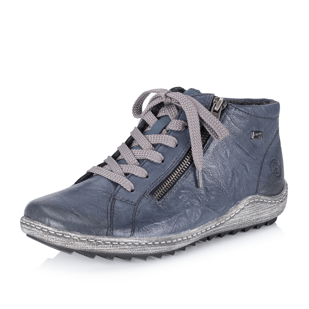 detail Dámská kotníková obuv REMONTE R1470-16 modrá W3