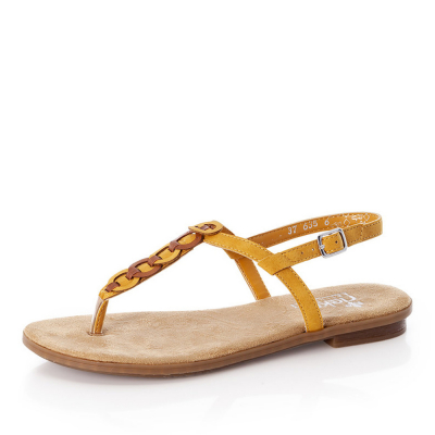 Dámské sandály RIEKER 64276-68 žlutá S1