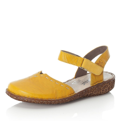 Dámské sandály RIEKER M0971-68 žlutá S1