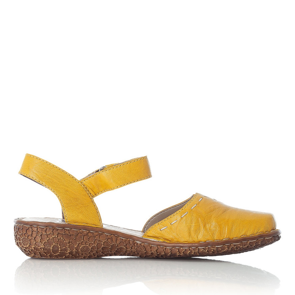 detail Dámské sandály RIEKER M0971-68 žlutá S1