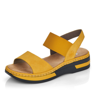 Dámské sandály RIEKER V5910-68 žlutá S2