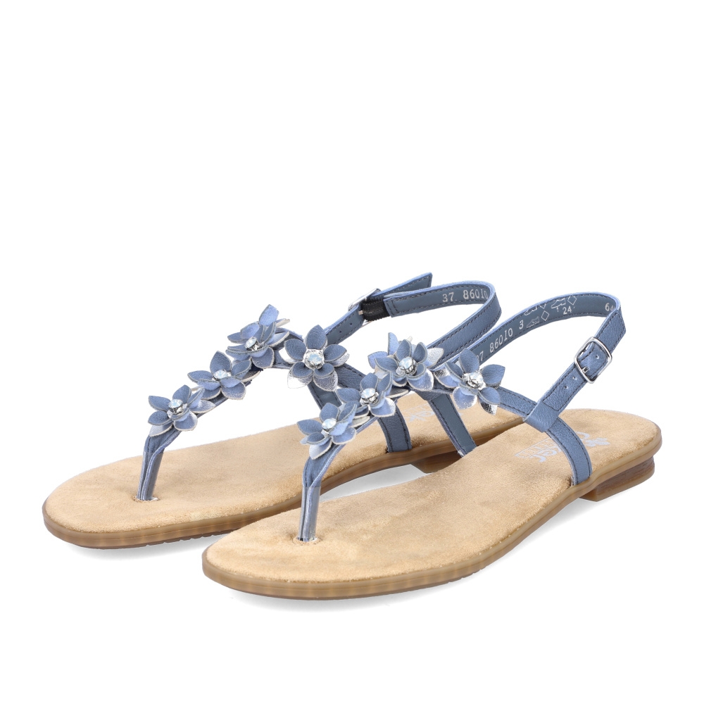 detail Dámské sandály RIEKER 64257-12 modrá S2
