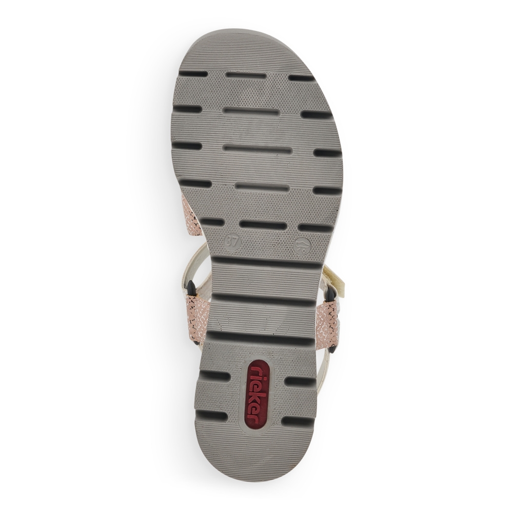 detail Dámské sandály RIEKER 66401-90 bílá S3