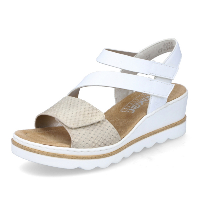 Dámské sandály RIEKER 67454-80 bílá S3