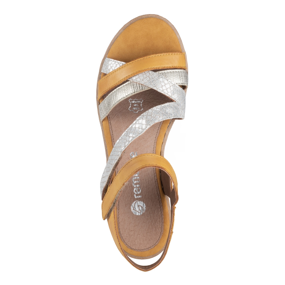 detail Dámské sandály REMONTE R6251-68 žlutá S2
