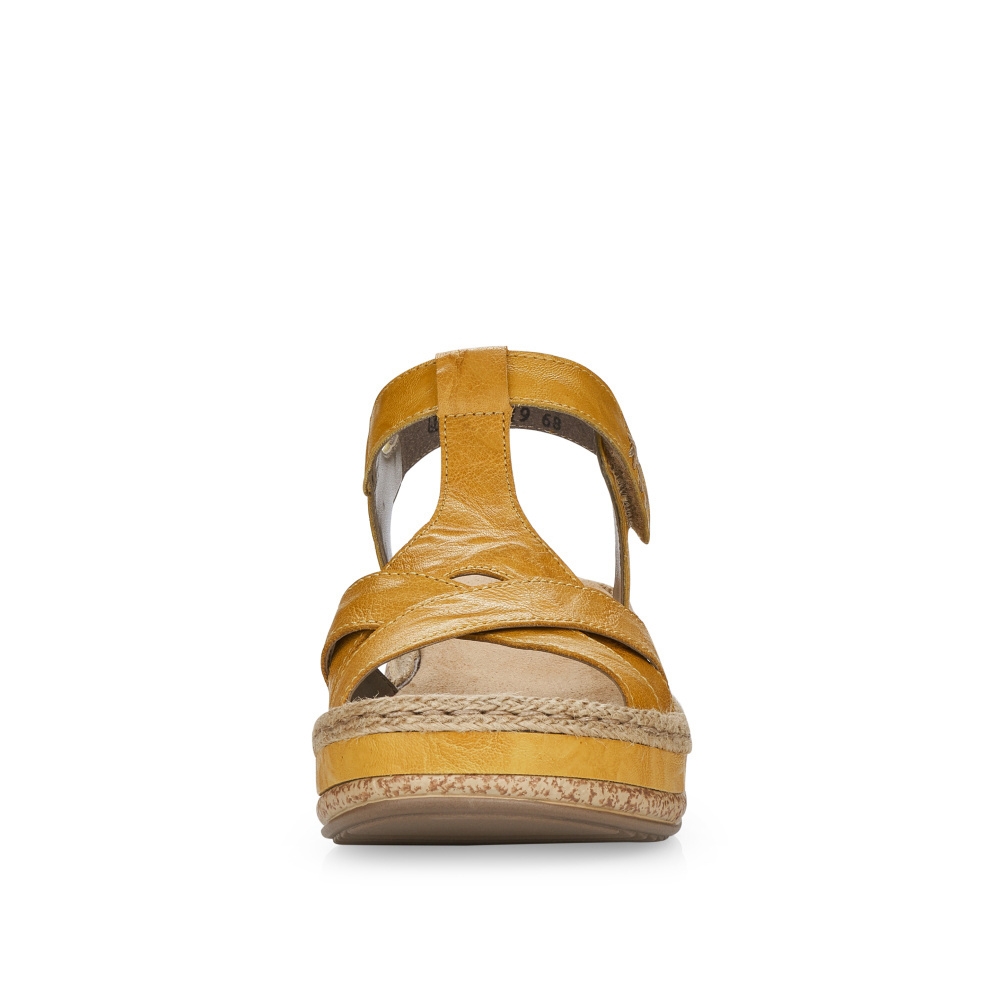 detail Dámské sandály RIEKER V0919-68 žlutá S4