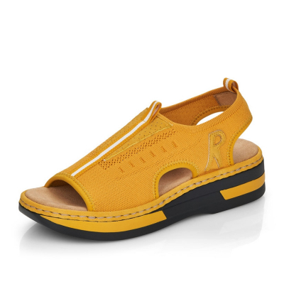Dámské sandály RIEKER V59B5-68 žlutá S2