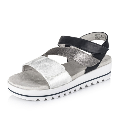 Dámské sandály JANA 28264-28-890 stříbrná S2