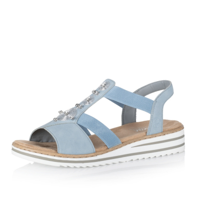Dámské sandály RIEKER V0687-10 modrá S2