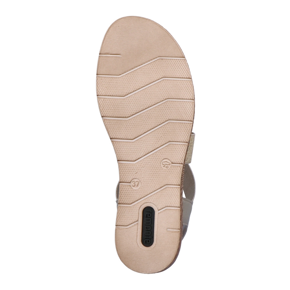 detail Dámské sandály REMONTE D3066-90 zlatá S3