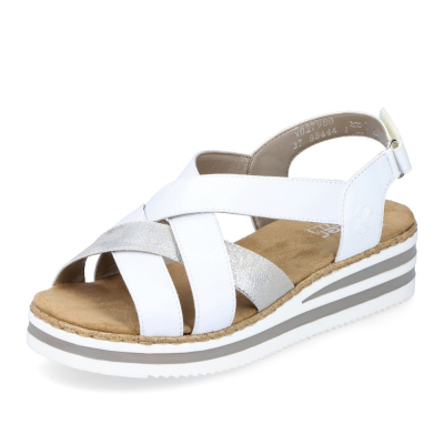Dámské sandály RIEKER V0279-80 bílá S3