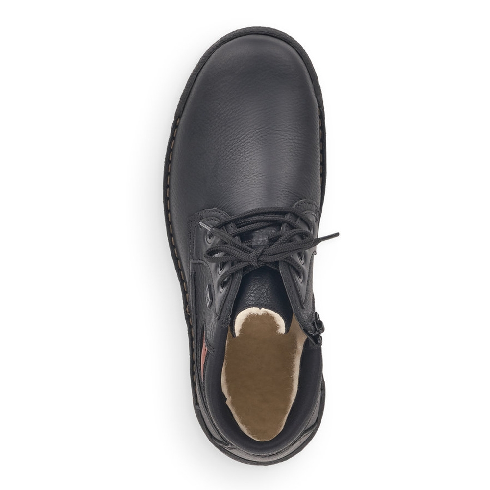 detail Pánská kotníková obuv RIEKER B0343-00 černá W1