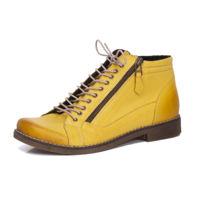 Dámská kotníková obuv IBERIUS 051-0509-537 žlutá W1