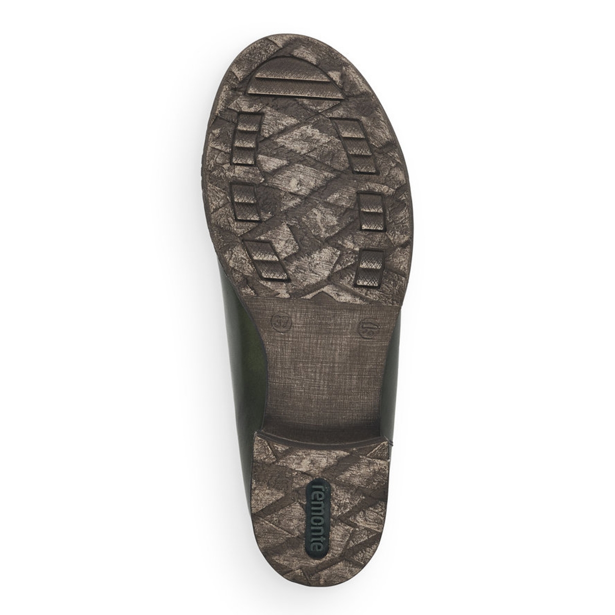 detail Dámská kotníková obuv REMONTE D4372-54 zelená W1
