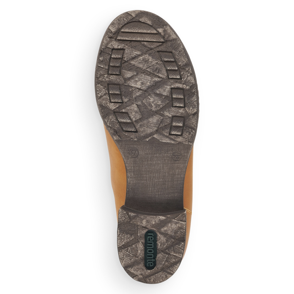 detail Dámská kotníková obuv REMONTE D4372-68 žlutá W2