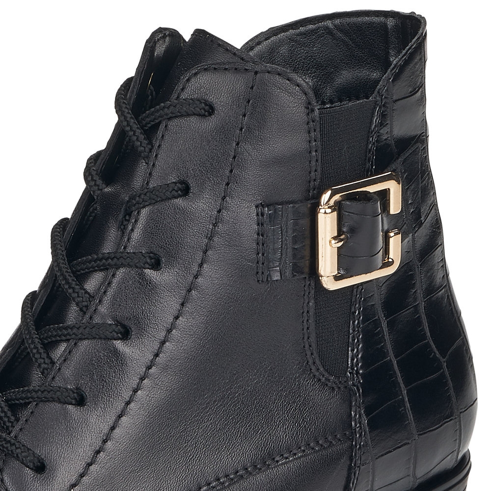 detail Dámská kotníková obuv REMONTE D6875-02 černá W1