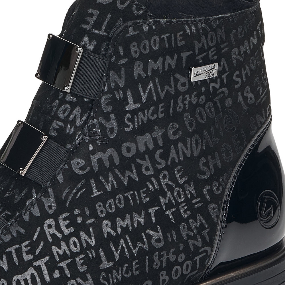 detail Dámská kotníková obuv REMONTE D8383-02 černá W2