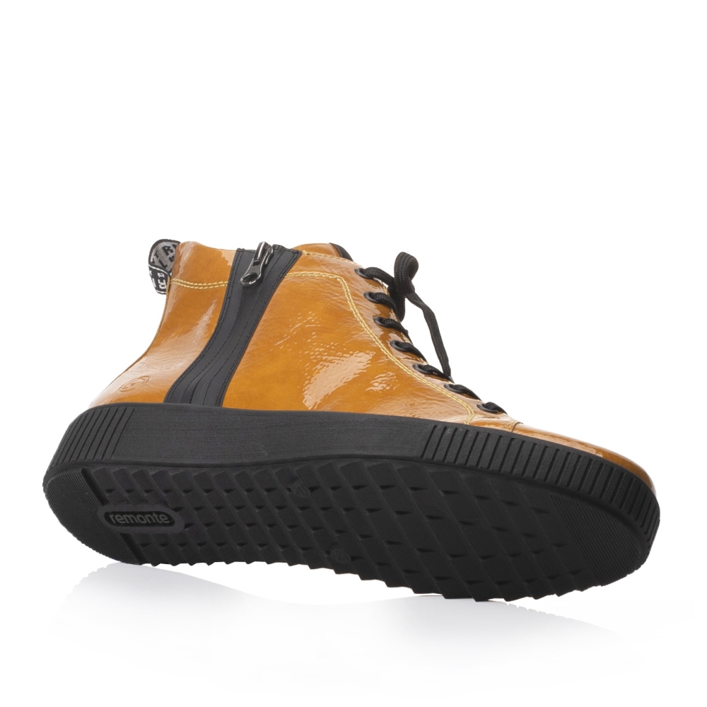 detail Dámská kotníková obuv REMONTE R7996-68 žlutá W1