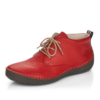 Dámská kotníková obuv RIEKER 52522-33 červená W2