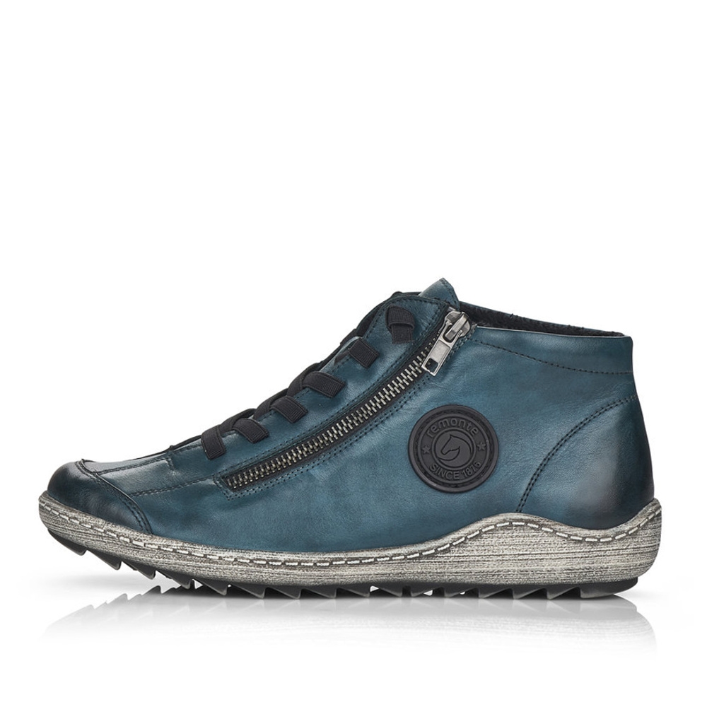 detail Dámská kotníková obuv REMONTE R1498-12 modrá W1