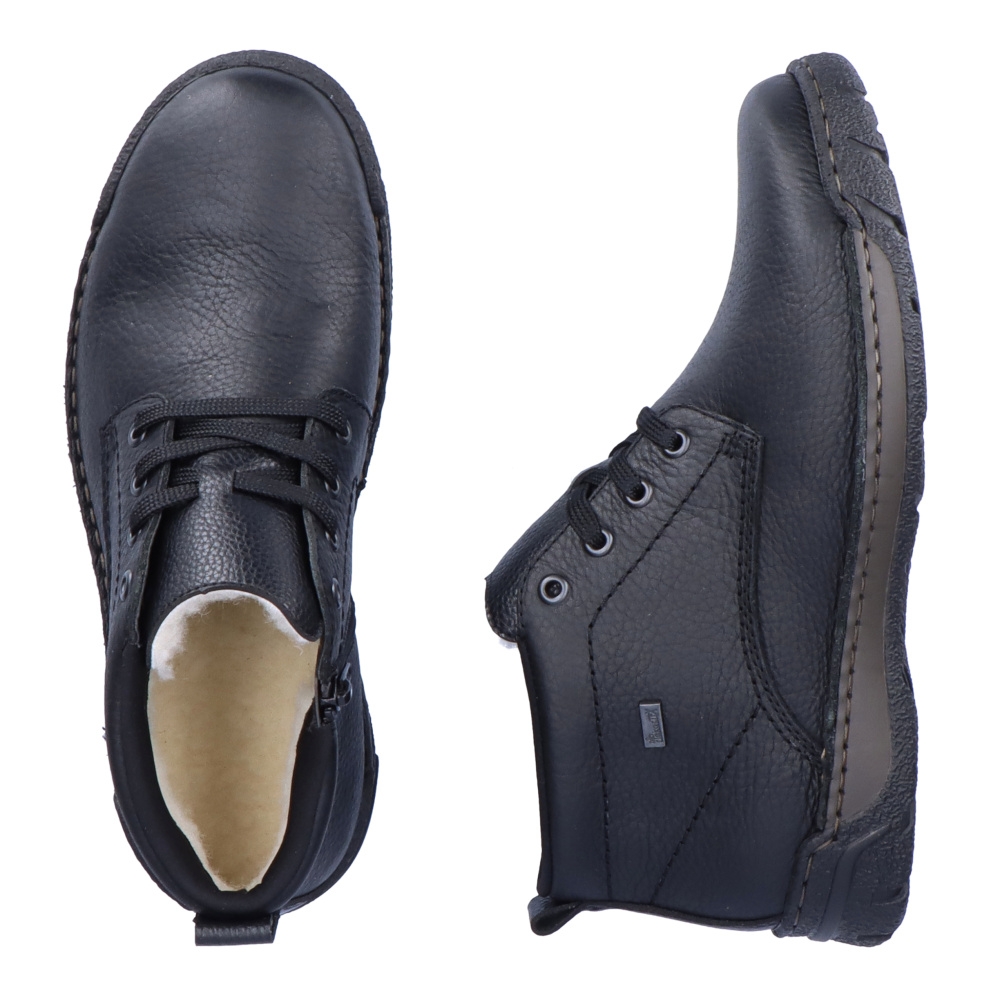 detail Pánská kotníková obuv RIEKER B0347-00 černá W3