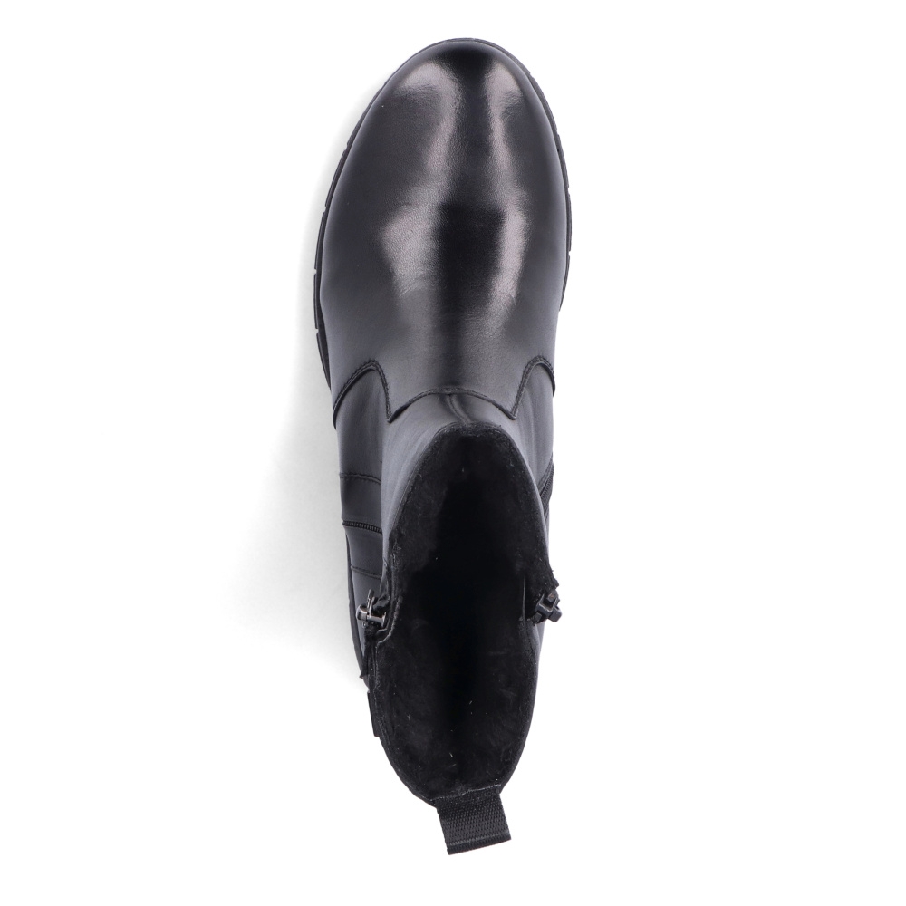 detail Dámská kotníková obuv RIEKER Y1364-01 černá W2