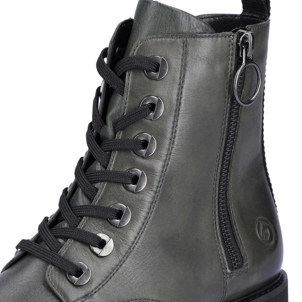 detail Dámská kotníková obuv REMONTE D8671-52 zelená W2