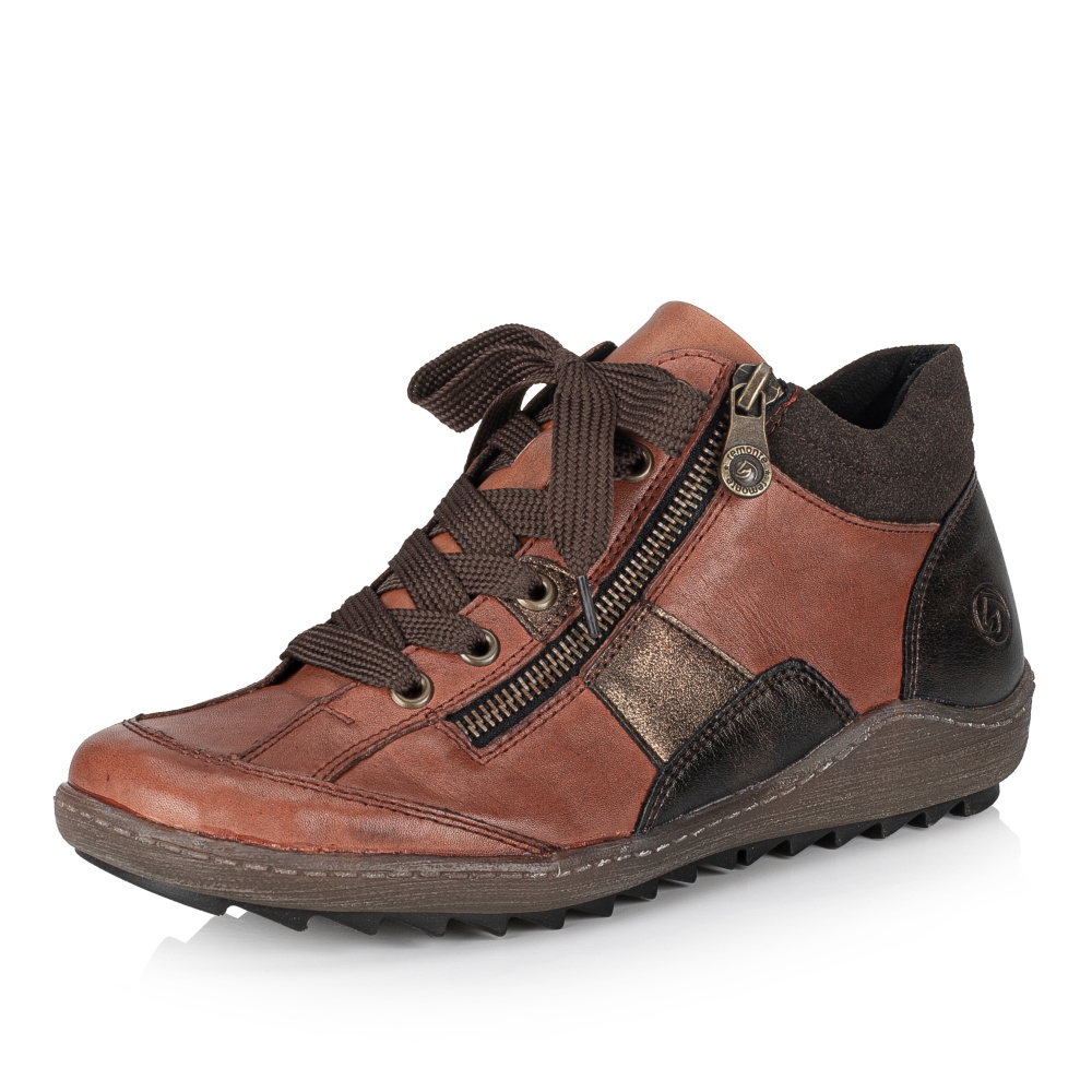 detail Dámská kotníková obuv REMONTE R1481-38 červená W2