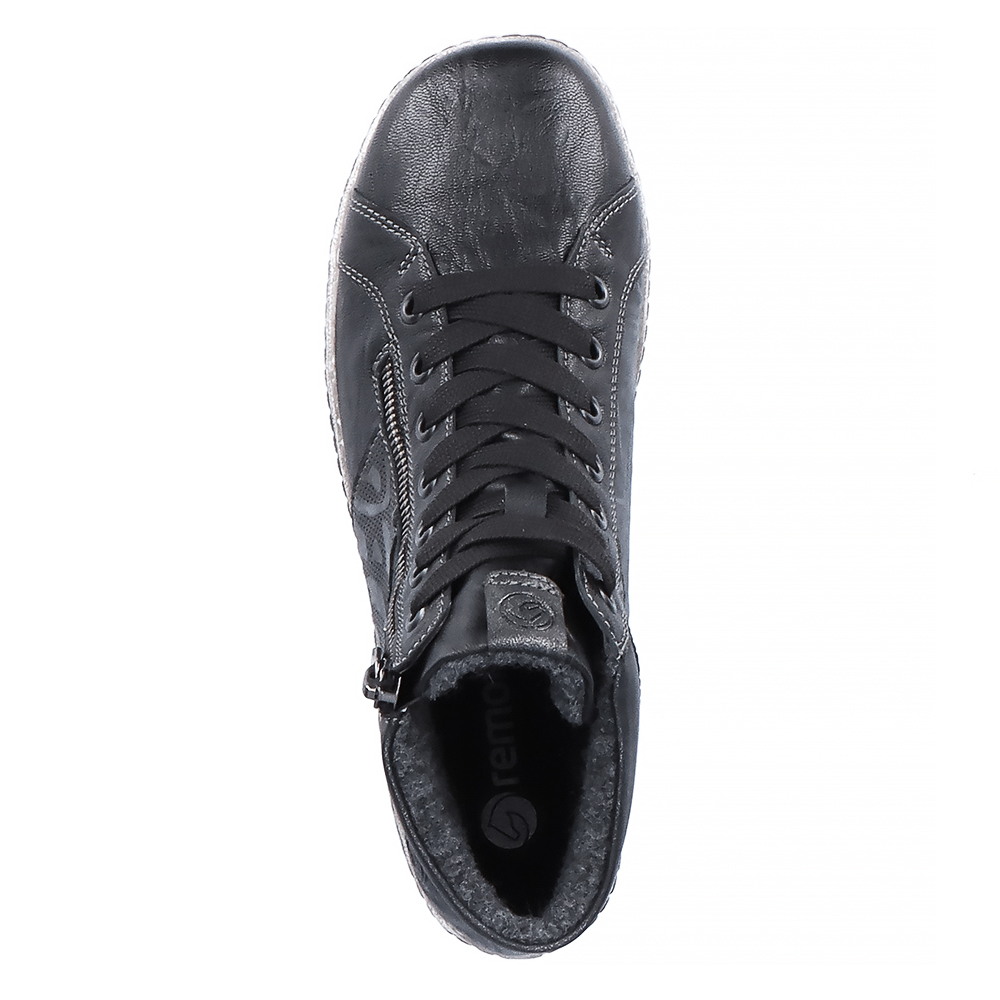 detail Dámská kotníková obuv REMONTE R1484-02 černá W3