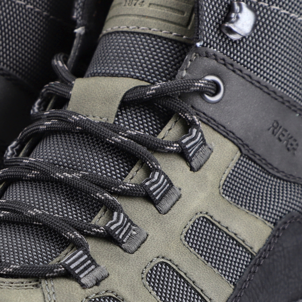 detail Pánská kotníková obuv RIEKER B6832-90 zelená W2