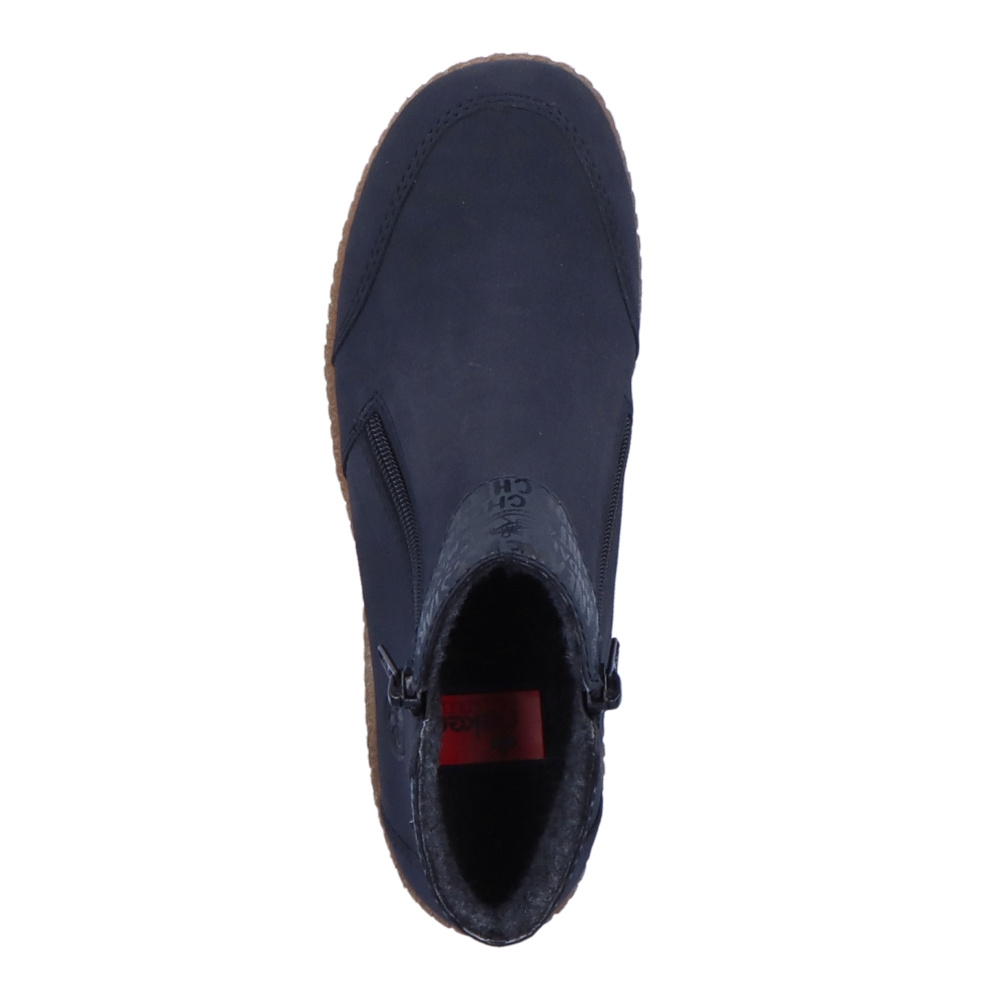 detail Dámská kotníková obuv RIEKER L7551-14 modrá W2