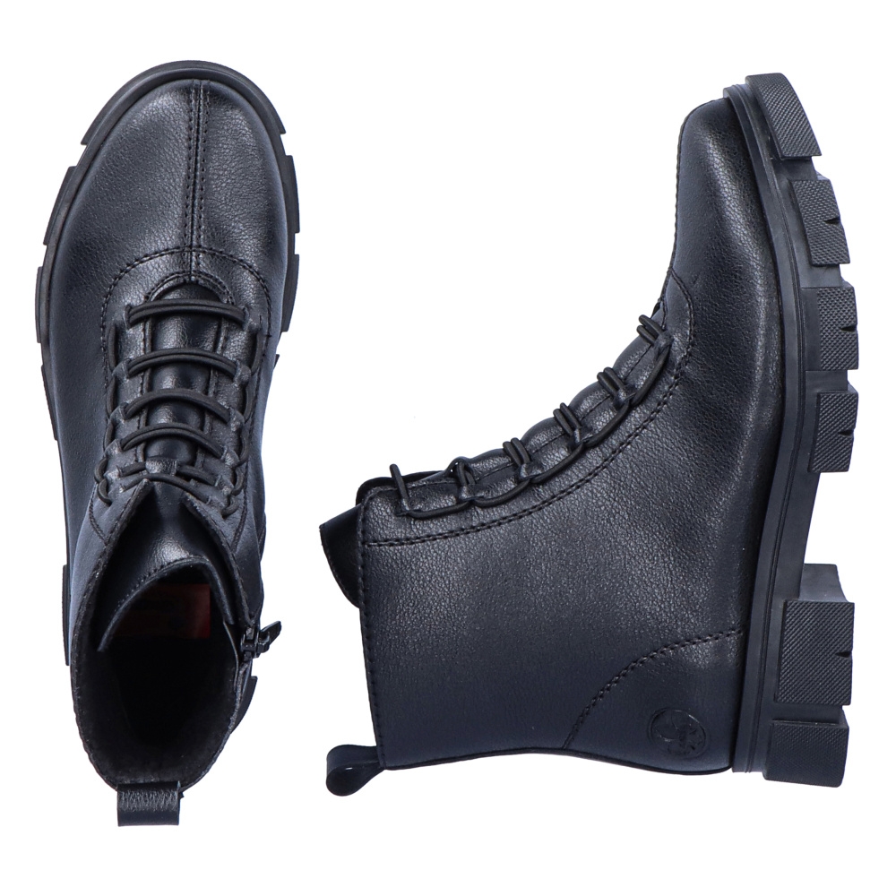 detail Dámská kotníková obuv RIEKER Y7150-00 černá W2