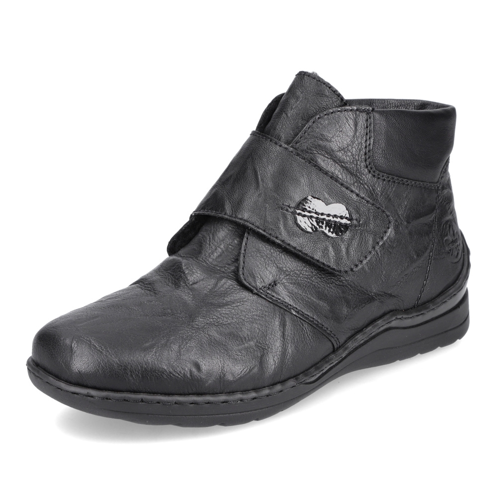 detail Dámská kotníková obuv RIEKER 48984-01 černá W2
