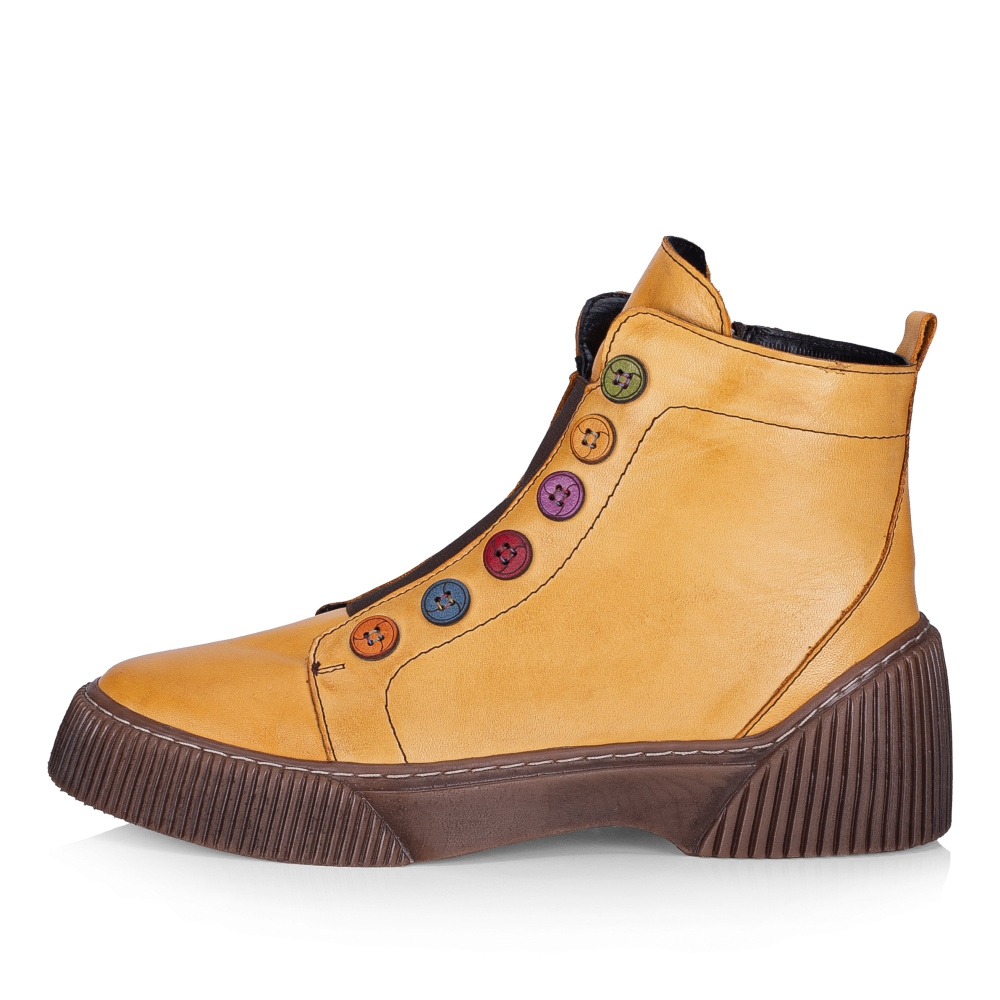 detail Dámská kotníková obuv IBERIUS 3100-493 žlutá W2