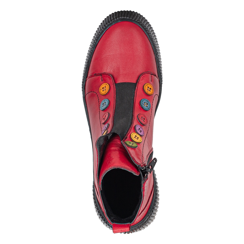detail Dámská kotníková obuv IBERIUS 3100-497 červená W2