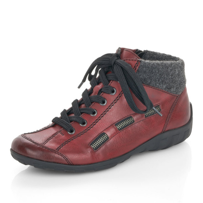 Dámská kotníková obuv RIEKER L6543-35 červená W1