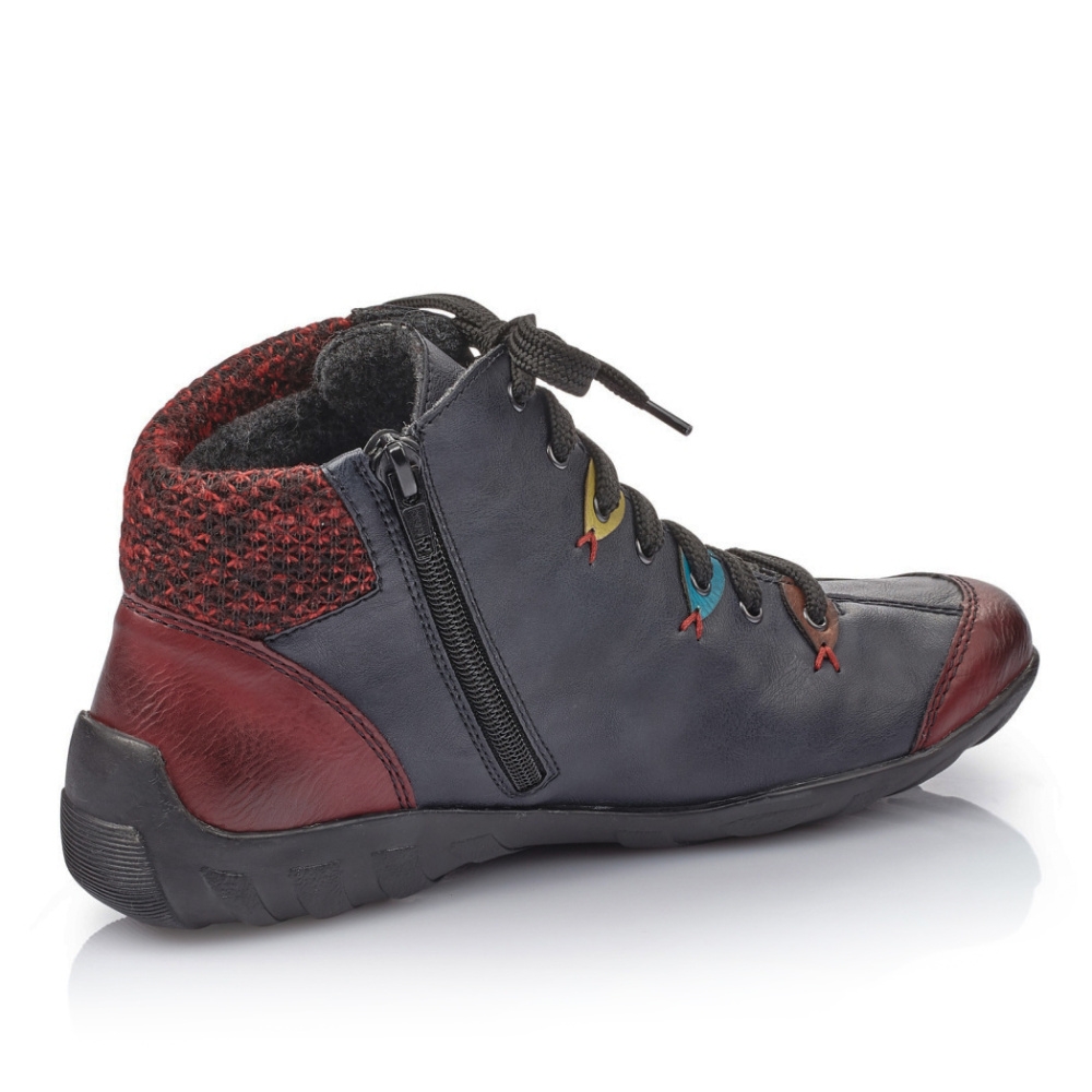detail Dámská kotníková obuv RIEKER L6513-37 modrá W1