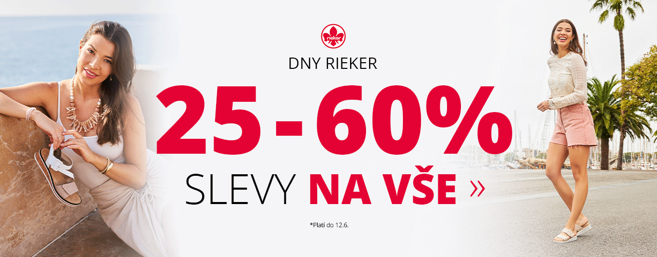 Dny Rieker: Slevy 25-60% na vše