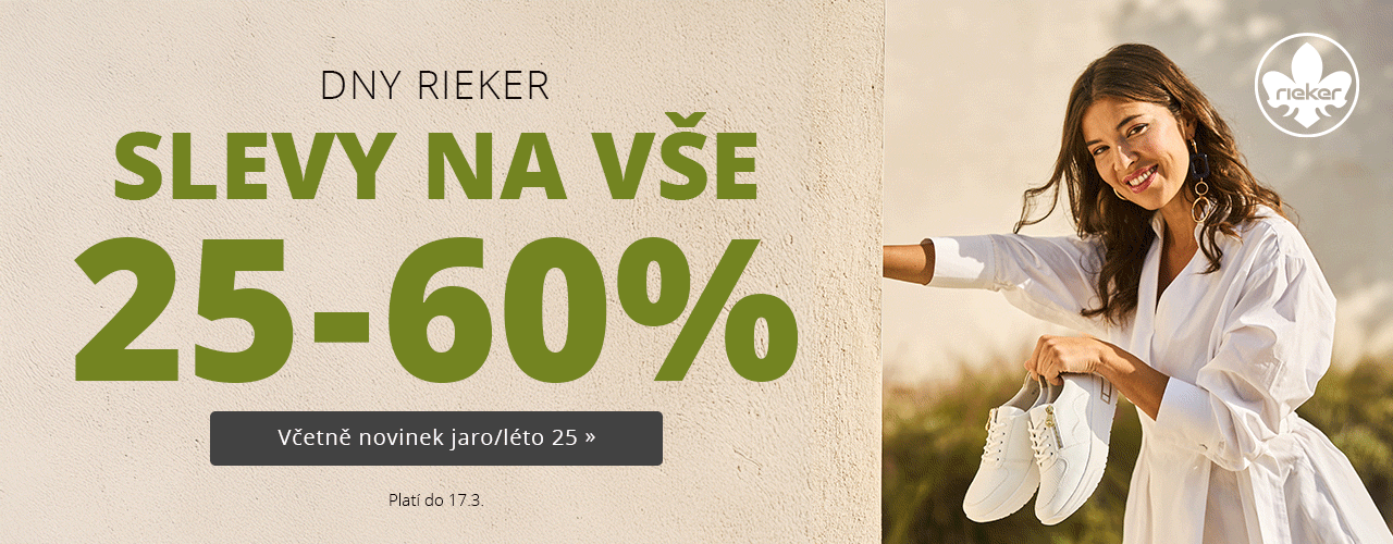Dny Rieker - Slevy 25-60% včetně novinek