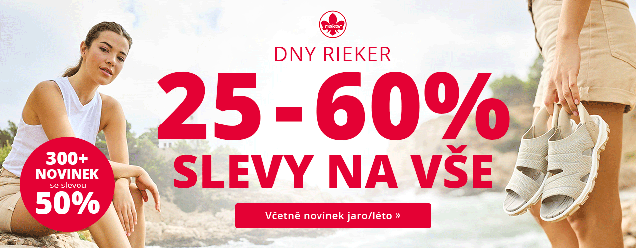 Dny Rieker - Slevy na vše 25-60%