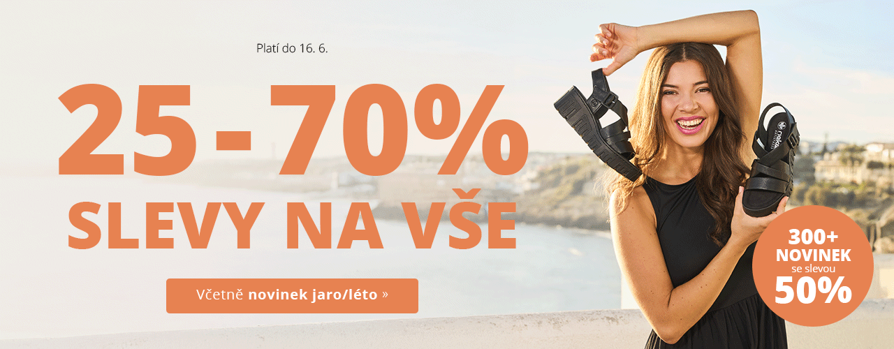 Slevy na vše 25-70%