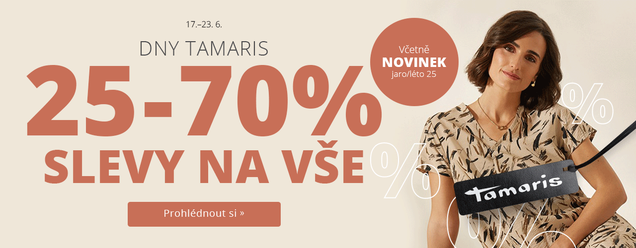 Dny Tamaris - Slevy na vše 25-70%