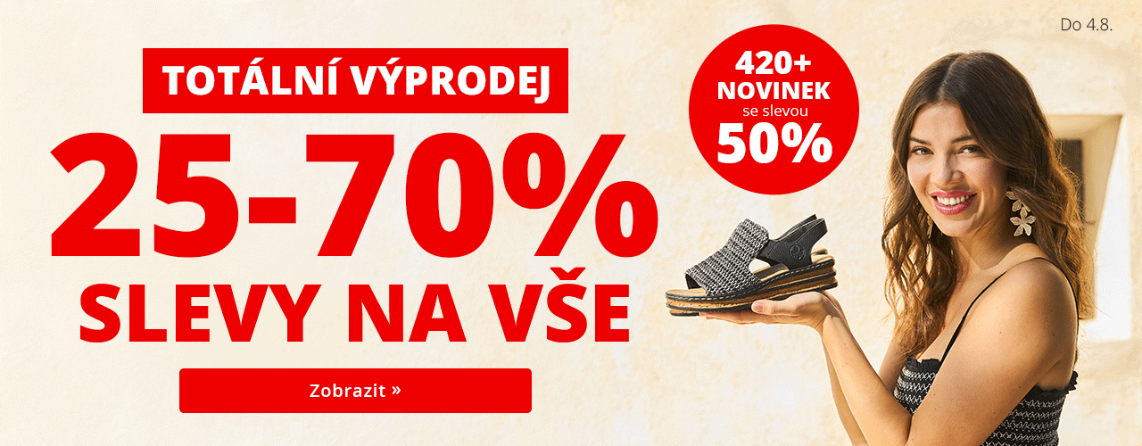 Totální výprodej 25-70% na vše